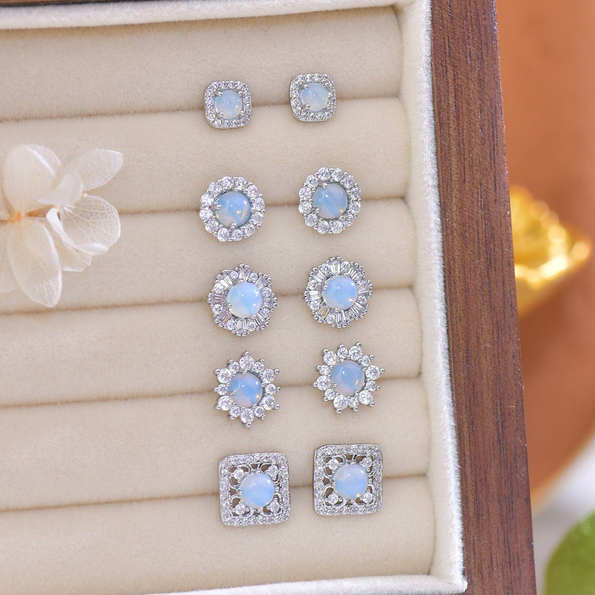 Baroque Stud Earrings - Kelsey
