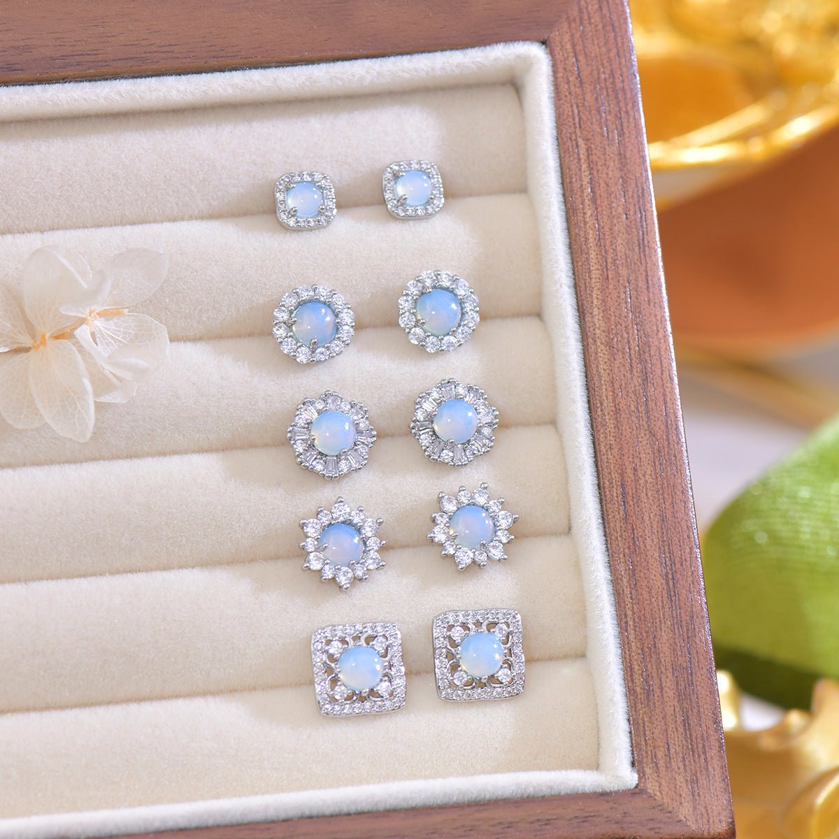 Baroque Stud Earrings - Kelsey