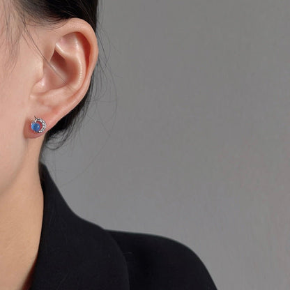 Blue Moonlight Stud Earrings