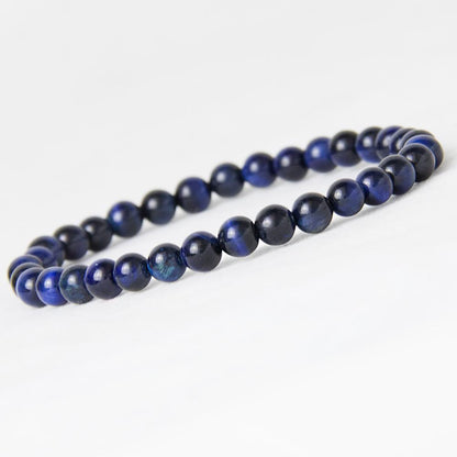 Blue Tiger Eye Natural Stone Bracelet