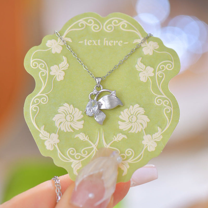 Brushed Butterfly Necklace