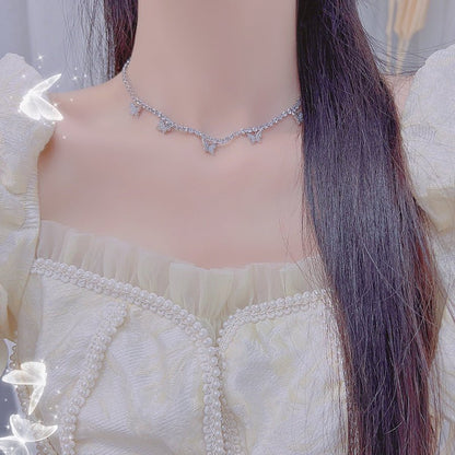 [] Odette Butterfly Choker Necklace