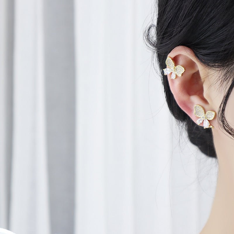 [] Butterfly Clip on Earrings