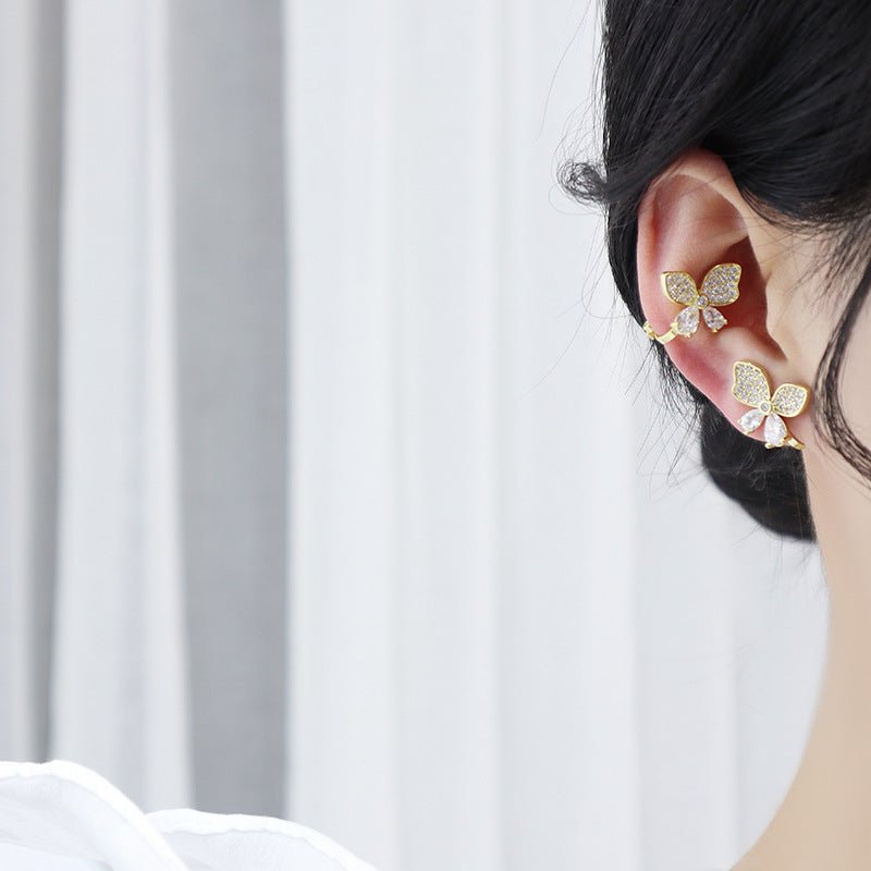 [] Butterfly Clip on Earrings