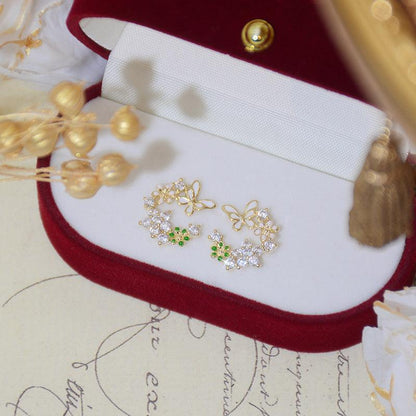 [] Butterfly Stud Earrings - Nadia