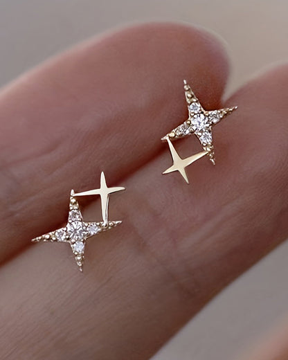 Sterling Silver Star Earrings