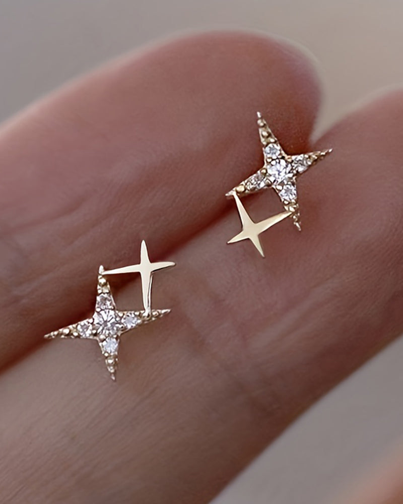Sterling Silver Star Earrings
