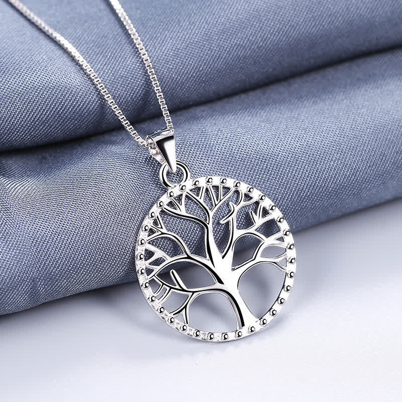 Buddha Stones the Tree of Life 925 Sterling Silver Creation Necklace Pendant