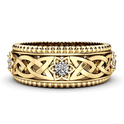 Celtic Flower of Spiritual Clarity Ring