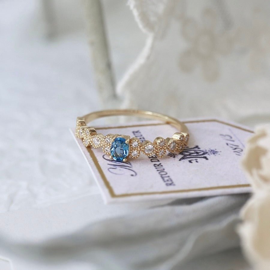 Cerulean Baroque Ring