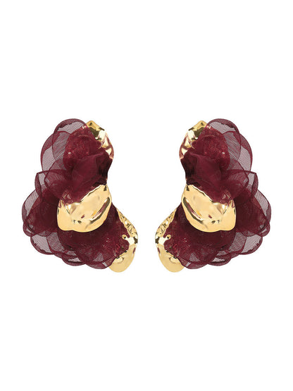 Flower Shape Earrings Accessories