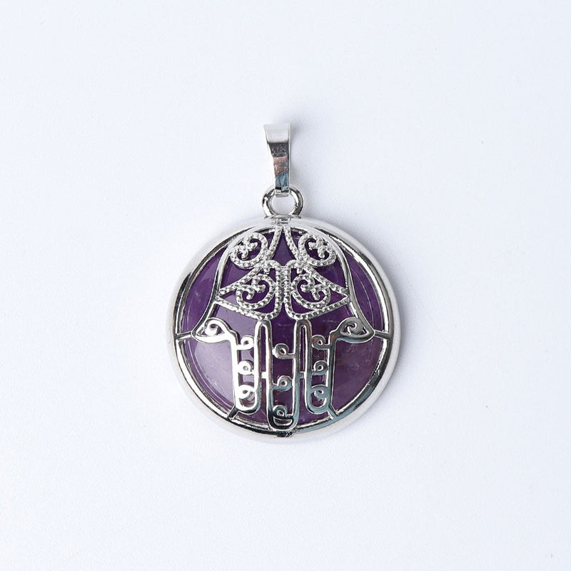 Chakra Hand Wrapped Spiritual Crystal Pendant 1.2 Inch