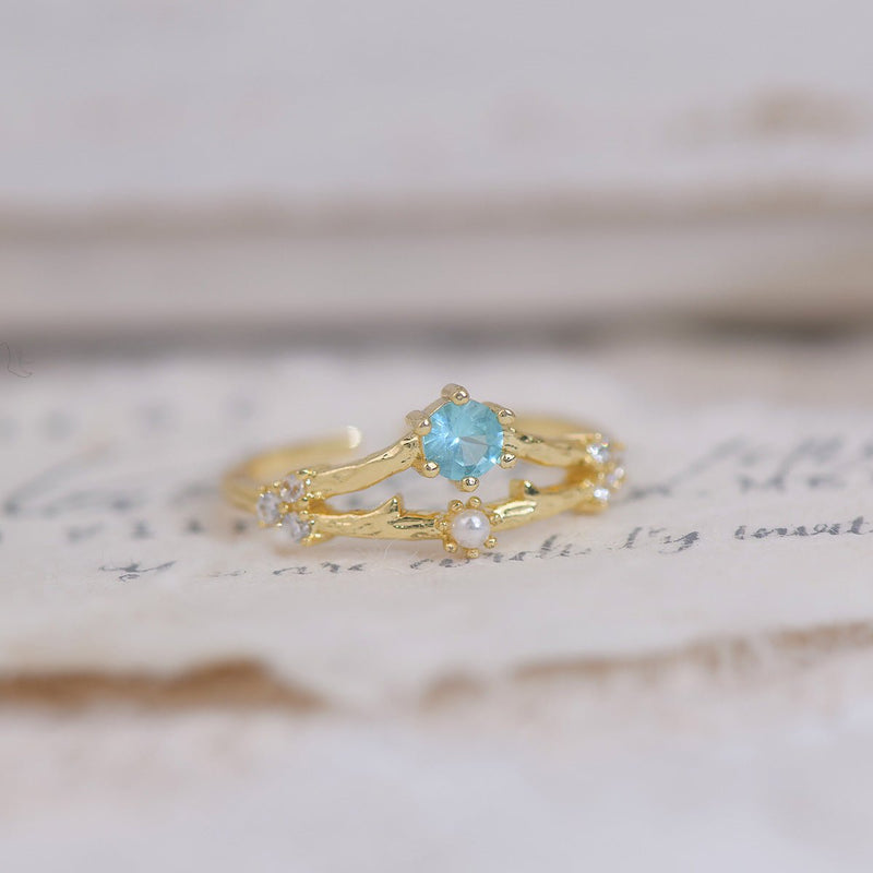 Cherry Blossom Ring Set