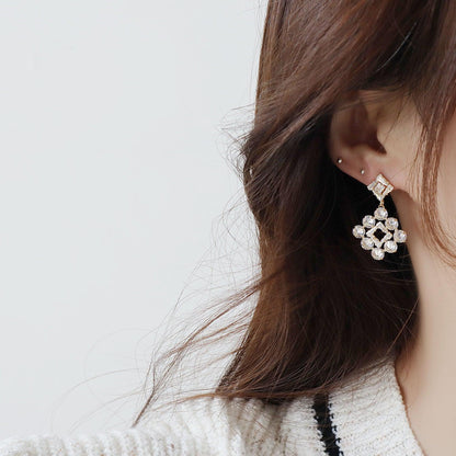 [] Baroque Earrings -krystal
