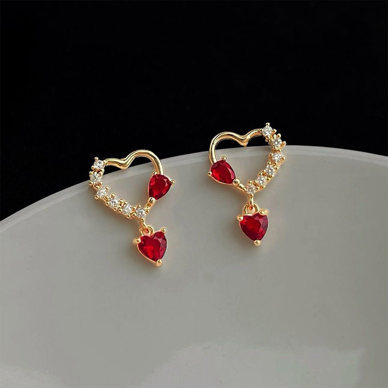 Cupid’s Promise Heart Earrings