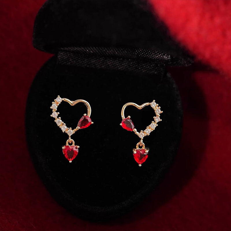 Cupid’s Promise Heart Earrings