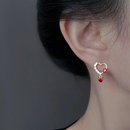 Cupid’s Promise Heart Earrings