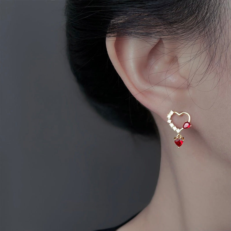 Cupid’s Promise Heart Earrings