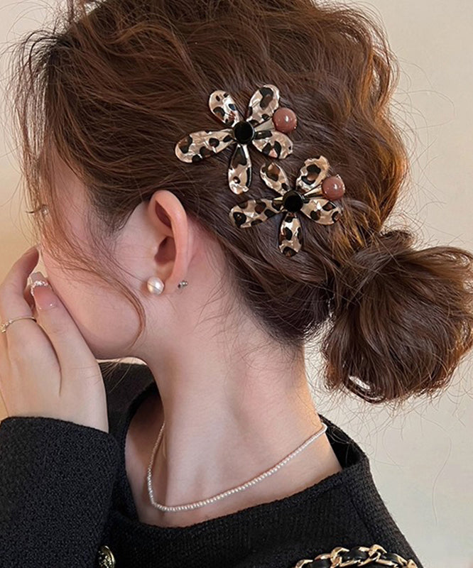 Leopard Metal Alloy Hairpin