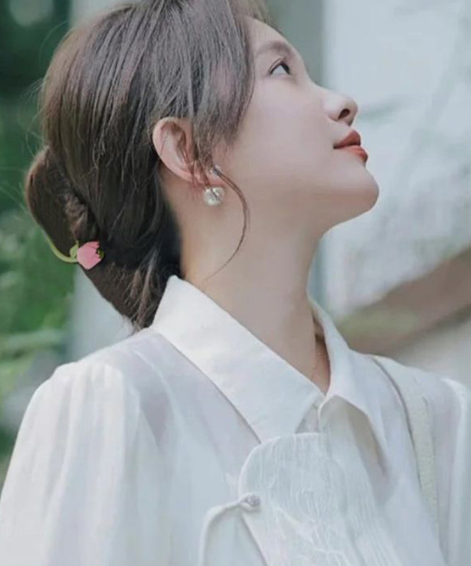 Stylish Light Green Alloy Tulip Arc-shaped Hairpin