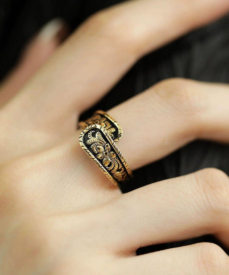Gold Sterling Silver Ancient Gold Rings