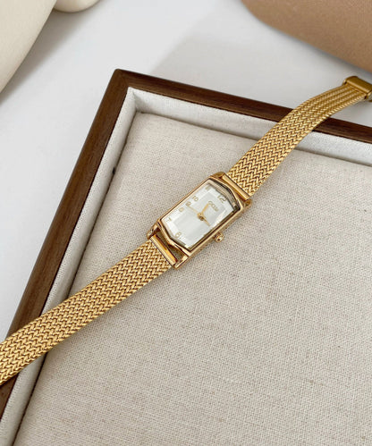 Gold Stainless Steel Waterproof Chain Watches