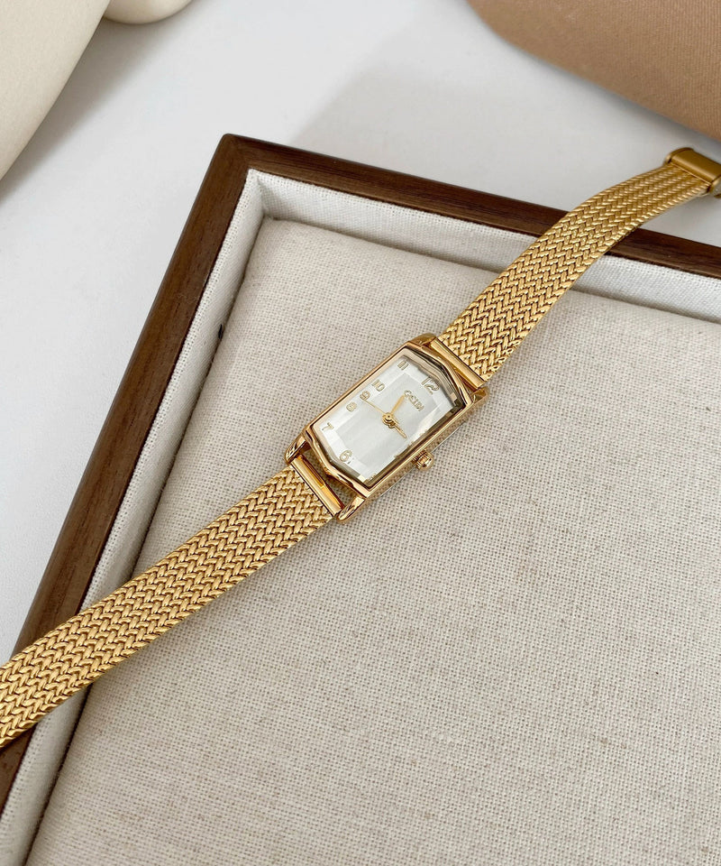 Gold Stainless Steel Waterproof Chain Watches