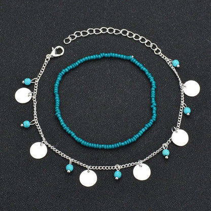 Gold Charms-double Layer Anklet