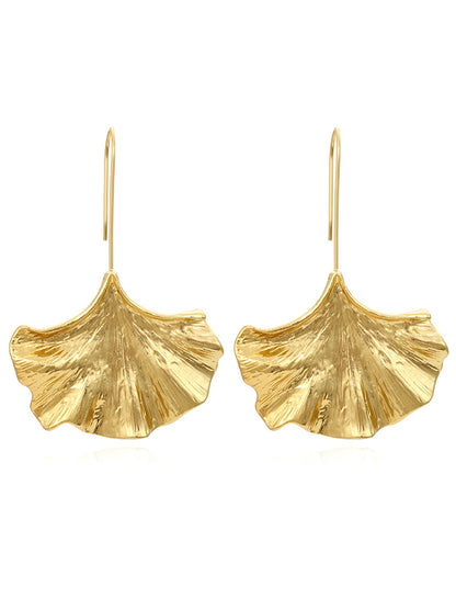 Alloy Leaf Earrings