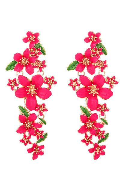 Enamelled Drop Earrings
