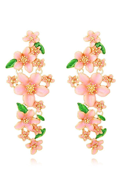 Enamelled Drop Earrings