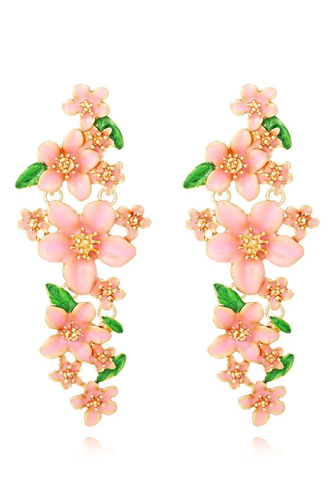 Enamelled Drop Earrings