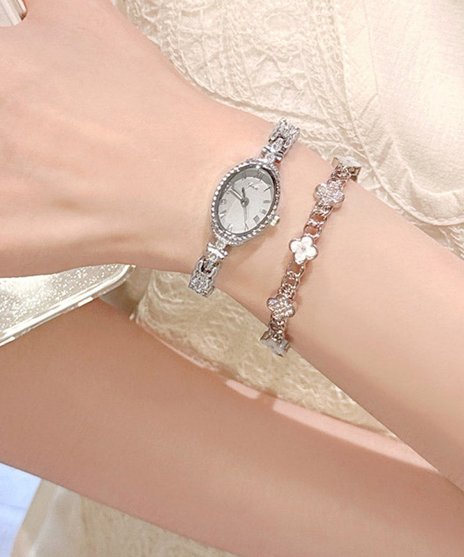 New Silk Alloy Zircon Quartz Movement Watches