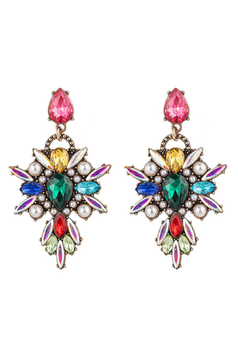 Louna Rainbow Crystal Dangle Earrings