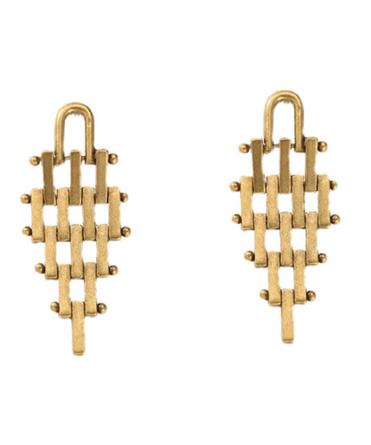 New Boutique Gold Geometric Stud Earrings