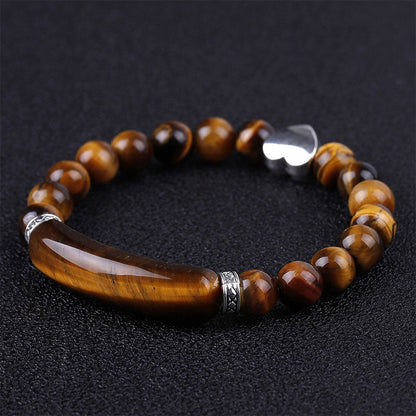 Buddha Stones Natural Crystal Beads Heart Bracelet