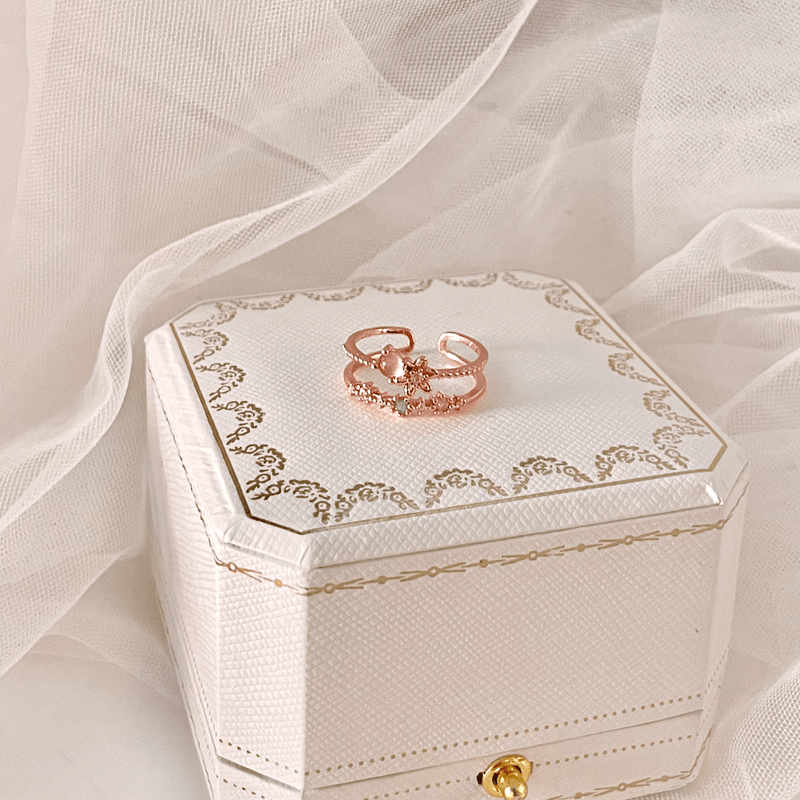 [] Miranda Pink Gem Ring