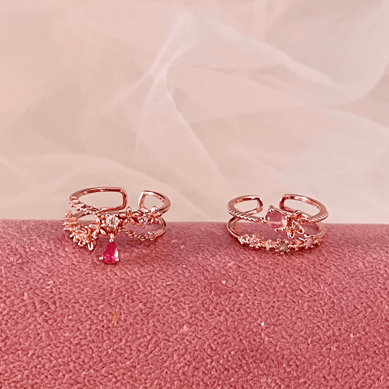 [] Miranda Pink Gem Ring