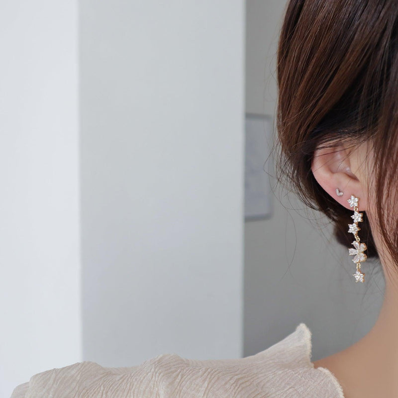 Elena Flower Drop Earrings