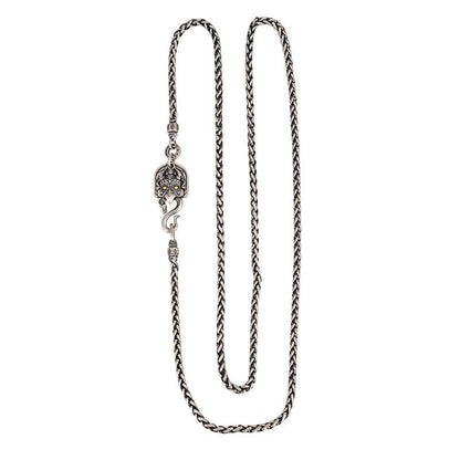 Garuda Wisdom Necklace in 925 Sterling Silver 63cm Chain