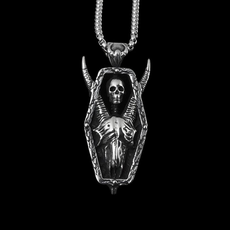 Goat Skeleton Skull Pendant