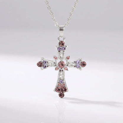 Blessed Gems Cross Necklace