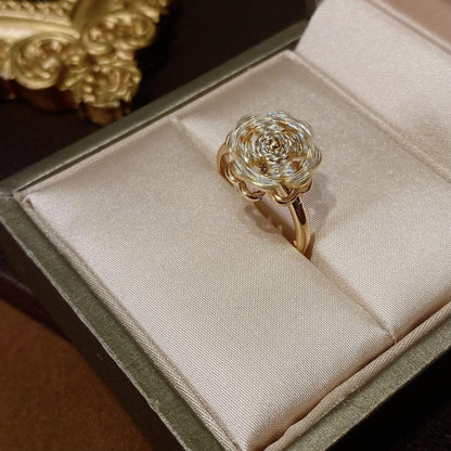 [] Lucky Clover Spinning Ring