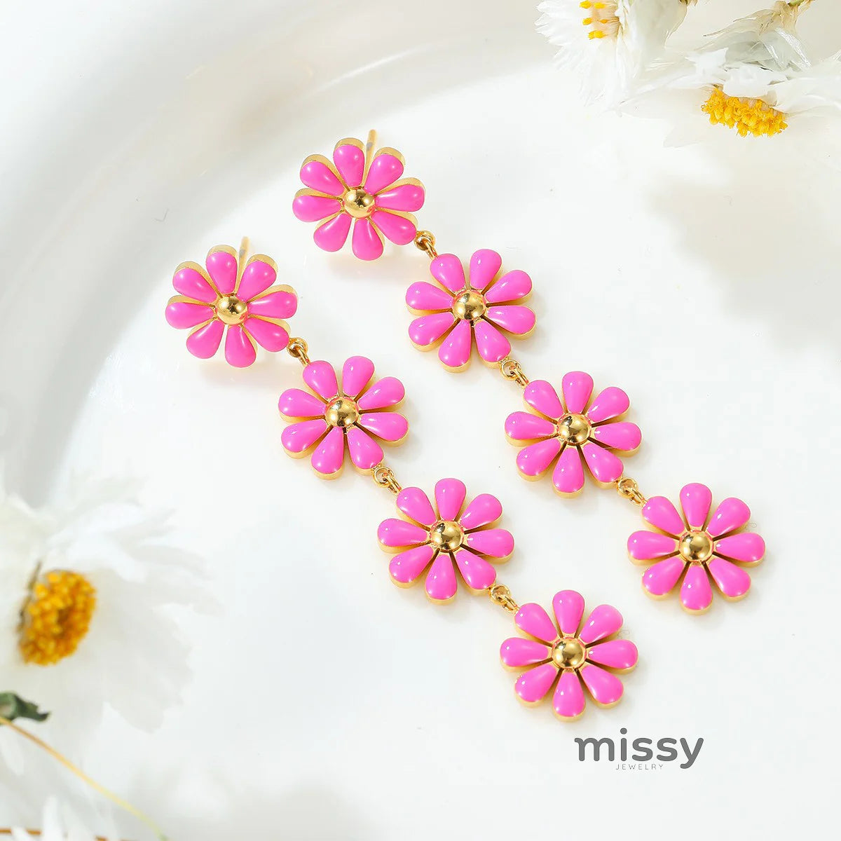 Chyna Daisy Ear Jewels