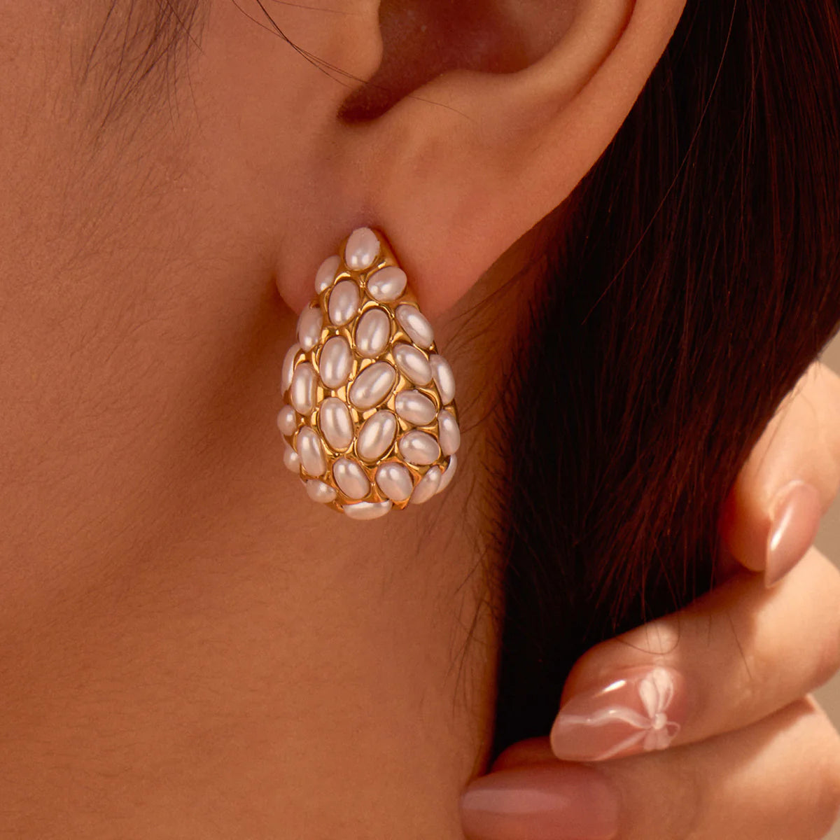 Mariamawit Waterdrop Pearl Earrings