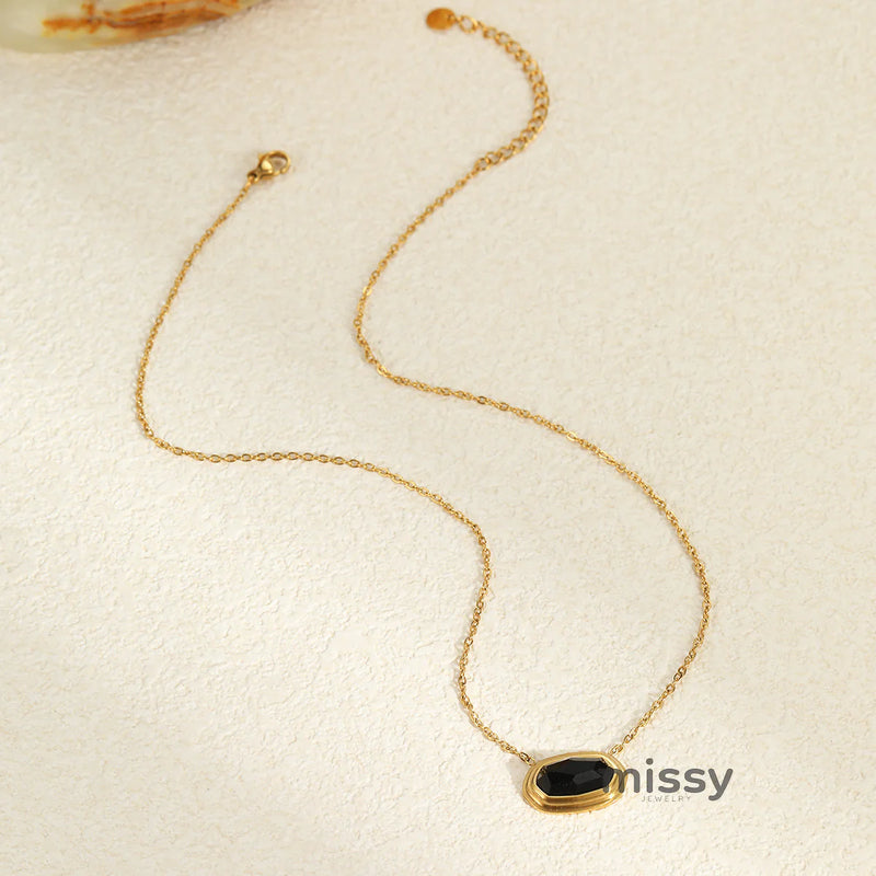 Solei Geometric Stone Necklace