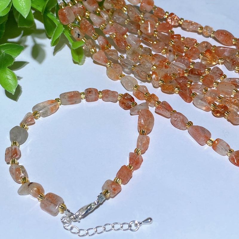 Mixed Crystal Chips Spiritual Healing Bracelet 6.3in