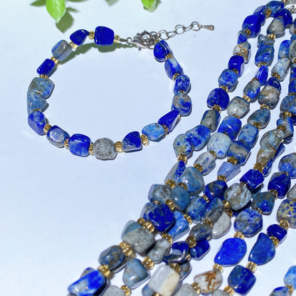 Mixed Crystal Chips Spiritual Healing Bracelet 6.3in