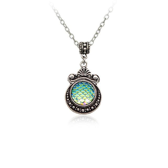 Colorful Mermaid Scale Necklace