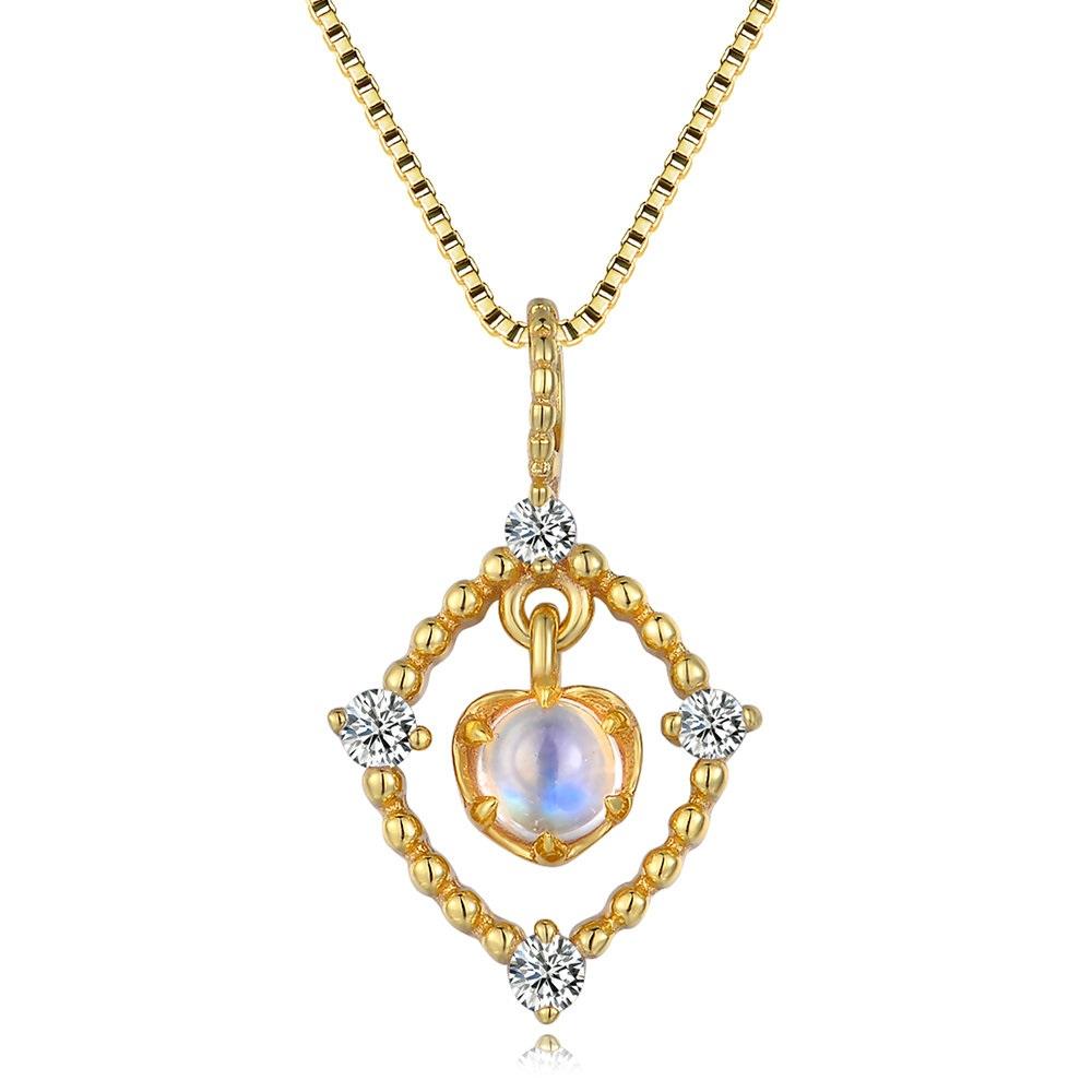 Enchanting Blue Moonstone Necklace